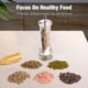thumbnail image 4 of Molinillo de Pimienta Personalizable | Molinillo Manual de Especias con Núcleo de Cerámica | Grosor de Molienda Ajustable | Diseño Acrílico Transparente | Herramienta para Sazonar En La Cocina de 4,, 4 of 7