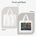 thumbnail image 2 of Yiaed Colorful Graffiti Abstract Eye Print Fluffy Shoulder Bag Plush Bags Women Ladies Tote Bag Fluffy White Furry Purse Handbag for Autumn and Winter, 2 of 7