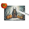 thumbnail image 5 of Krampus The Christmas Demon Spooky Halloween Glass Cutting Board Large 12 in x 15 in, 5 of 5