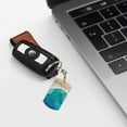 thumbnail image 5 of Wukai Beach Print Rectangular Metal Keychain: Sleek and Durable Key Ring for Securely Holding Keys Perfect for Everyday Use, 5 of 5
