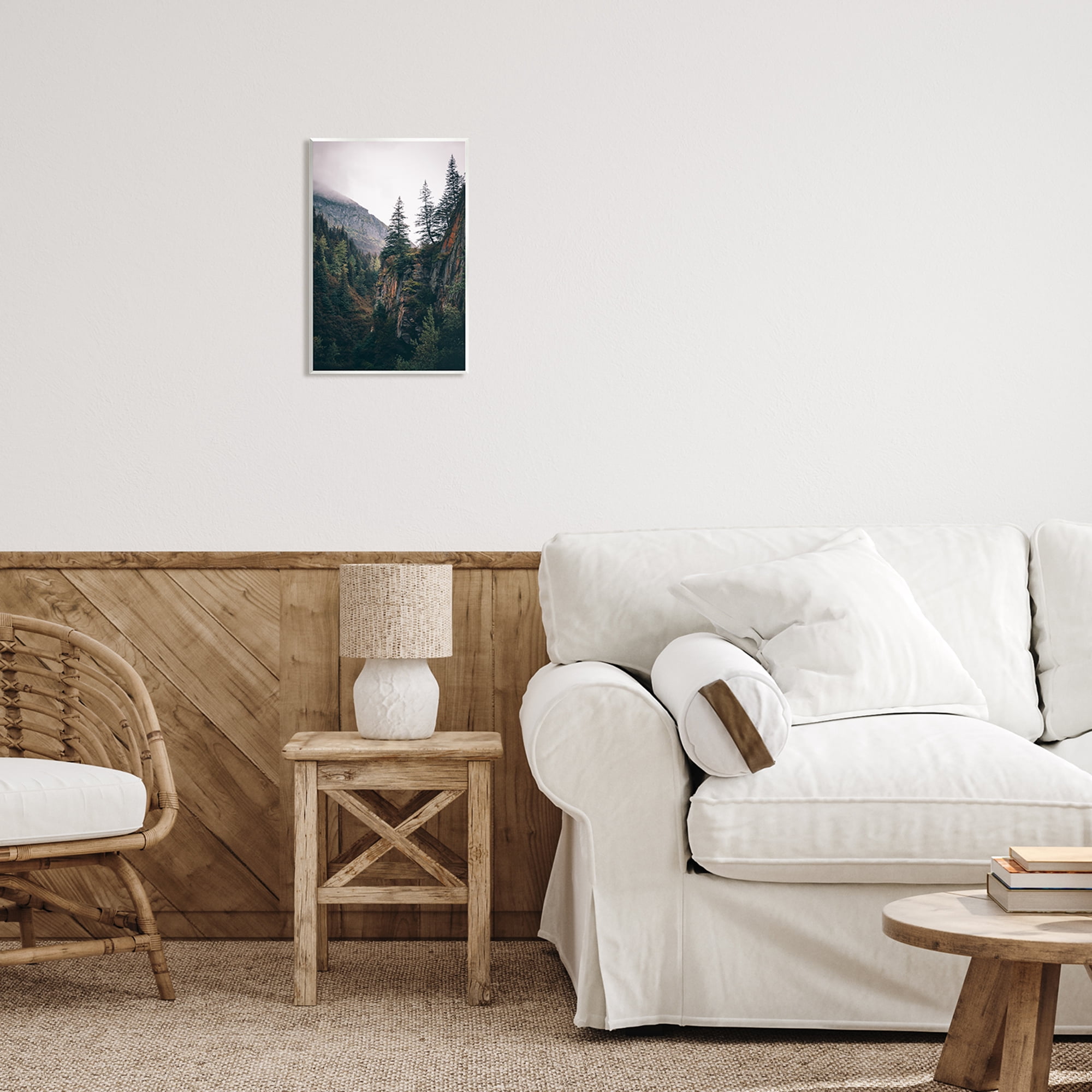 Stupell Industries Rustic Mountain Landscape Landscape Photography Unframed Art Print Wall Art, 10 x 15