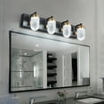 thumbnail image 1 of TOBILI Vanity Lights With 4 LED Bulbs For Bathroom Lighting Black, 1 of 9