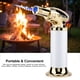 thumbnail image 3 of Encendedor de Gas butano a prueba de viento, quemador de pistola de llama, encendedor de estufa de barbacoa (dorado + plateado), 3 of 8