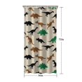 thumbnail image 5 of Beige Cartoon Dinosaurs Silhouettes Pattern Shower Curtain 36"x72" ,Bathroom Decorative Shower Curtains Set with 12 Hooks,Modern Waterproof Washable Shower Curtain, 5 of 6
