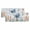Turquoise, variant on 2 Panels Navy Blue Ombre Valance for Windows, Abstract Modern Stripe Waves Moires Light Filtering Kitchen Curtains, Rod Pocket Window Treatment Curtain Valances for Living Room Bedroom, 42"x12"