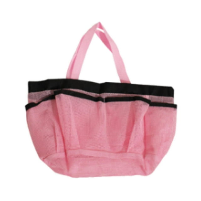 Bolsa de playa familiar, ligera y de alta capacidad, ideal para picnic. Rosa
