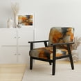 thumbnail image 2 of Designart « Encaustic VORTEXs II » Fauteuil d'Appoint Rembourré Abstrait Orange - Fauteuil Moderne pour Salon, 2 of 7
