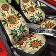 thumbnail image 4 of Chririnla Universal Maple Leaf Boho Mandala Print Front Seat Cover Set of 2, Washable Soft Seat Protector, Vehicle Seat Protector Car Covers for Auto Sedan SUV Truck Auto Accessories, 4 of 7