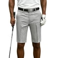 thumbnail image 5 of GrmtClth Mens Fashion Short‑Pants Casual Solid Color Straight Leg Formal Golf Shorts Flat Front Regular Fit Summer Daily Office Shorts Light Gray 33, 5 of 5