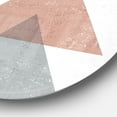 thumbnail image 3 of Designart 'Geometrical Composition Triangles II' Geometric Metal Circle Wall Art - Disc of 36, 3 of 5