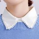 thumbnail image 2 of Camisa Blanca Cuello Falso Dama Collar Falso Desmontable Camisas Solapa - En blanco Diseño de Colcomx Collar falso de las mujeres, 2 of 8