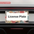 thumbnail image 5 of 1Pack License Plate Frames with Colorful Vintage Umbrellas Pattern Includes Screws & Caps Full Accessories Included Size 6.3x12.2inch(16x31cm), 5 of 8