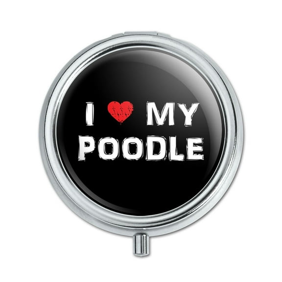 I Love My Poodle Stylish Pill Box