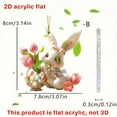 thumbnail image 5 of Yrmaups 3Pcs Easter Bunny Pendant, Easter Decorations Spring Bunny Hanging Ornament, Acrylic Easter Bunny Charm for Easter Party Door Wall Decor, Cute Animal Pendant for Home Easter Celebration, 5 of 9