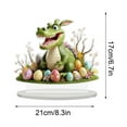 thumbnail image 3 of EUDIDV Easter Decor,Easter Bunny Eggs Acrylic Desktop Decoration Holiday Decoration Hollow Out Ornament,Easter Figurines, 3 of 6