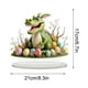thumbnail image 3 of Fiudx Adorno de Huevo de Pascua, Decoración Acrílica Artesanal, Diseño Hueco, Ambiente Festivo, Centro de Mesa o Estante, Decoración de Pascua para El Hogar o La Oficina, Detalles Tallados Únicos, 3 of 6