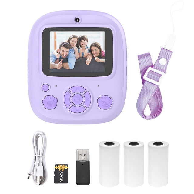 Impresora térmica instantánea con cámara para niños Cámara digital con pantalla de 2,4 pulgadas