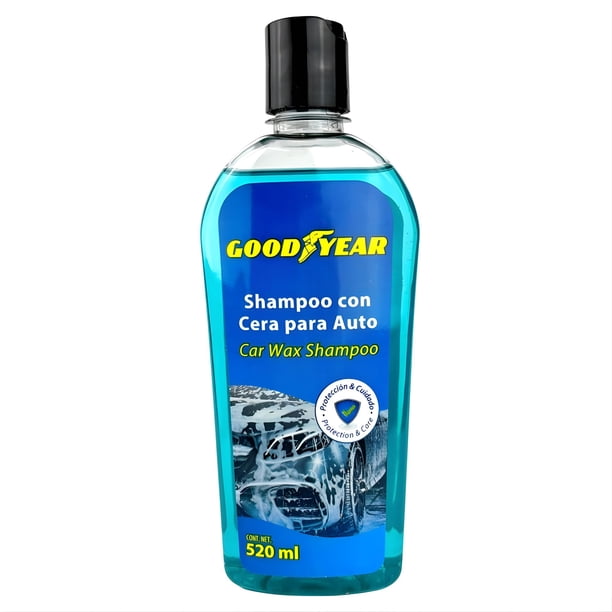 Shampoo para Auto Goodyear con Cera 520 ml Limpieza y Brillo