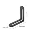 thumbnail image 2 of GETAJGHSD Support d'Angle Connecteur en Forme de L en Acier Inoxydable Noir pour Support Structurel 4 Pcs, 2 of 7