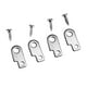 thumbnail image 5 of Kit de montaje para pedal de efectos de guitarra, 4 soportes y 4 tornillos, práctico pedalero. Plata, 5 of 9