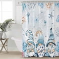 thumbnail image 4 of Shower Curtain Waterproof Shower Curtain for Bathroom,Bathtub,Shower, Blue Ocean Gnomes Marine Life Coral Shower Curtain Set with Hooks for Home Decoration 72x72 Inch, 4 of 6