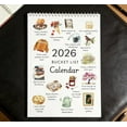 thumbnail image 5 of Bucket List Calendar 2026 – 12-Month Wall Calendar with Illustrated Pages, DIY-Friendly Design & Inspirational Daily Prompts, Motivational Home & Office Gift for Friends (Style A), 5 of 16