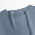 thumbnail image 4 of BXINGOHAI Sweaters for Women Solid V-Neck Sweater With Loose Drawstring Pullover Casual Knitted Sweater 2024 New Product Blue,Free Size, 4 of 6