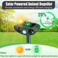 thumbnail image 4 of Repelente de animales Nacoman Solar Ultrasonic Outdoor Impermeable, 4 of 7