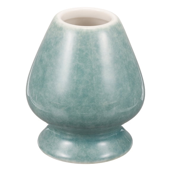 Uxcell Ceramic Chasen Stand 70mm Matcha Whisk Holder Teas Set Whisks Stand Traditional Matcha Tea Chasen Holder Tea Set Accessories for Tea Tasting, Mint Green