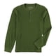 thumbnail image 1 of American Heritage playera henley texturizada para hombre, verde, mediano American Heritage henley, 1 of 2