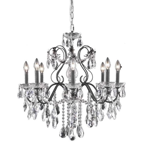 Elegant Lighting St. Francis 24" 8 Light Royal Crystal Chandelier