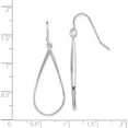 thumbnail image 4 of Sterling Silver Polished Teardrop Dangle Earrings (41 X 15) Made In India qe8941, 4 of 5