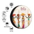 thumbnail image 4 of Yiaed Black African Woman Print Tire Wheel Cover, Waterproof Spare Tire Cover Fit for Jeep, Truck,Trailer, RV, SUV, Camper and Most Vehicle-17 inch, 4 of 6