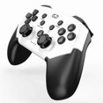 thumbnail image 3 of For Switch Pro with Programmable Back Keys Compatible Lite OLED Steam Convenient Bluetooth ,White+Black, 3 of 5