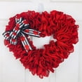 thumbnail image 1 of Corona del Día de San Valentín, corona roja en forma de corazón, regalos decorativos para el Día de San Valentín, decoración del Día de San Valentín Estilo B Macarena corona de corazon, 1 of 8