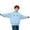 Z02-Light Blue, variant on YAYUBA Sweatshirts for Kids I Love You This Much Print Hoodie, Casual Long-Sleeve Pullover for Daily Wear & Fashion Statement