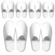 thumbnail image 1 of Pantuflas de spa OSTADARRA, antideslizantes, desechables, lavables, 6 pares, 1 of 7