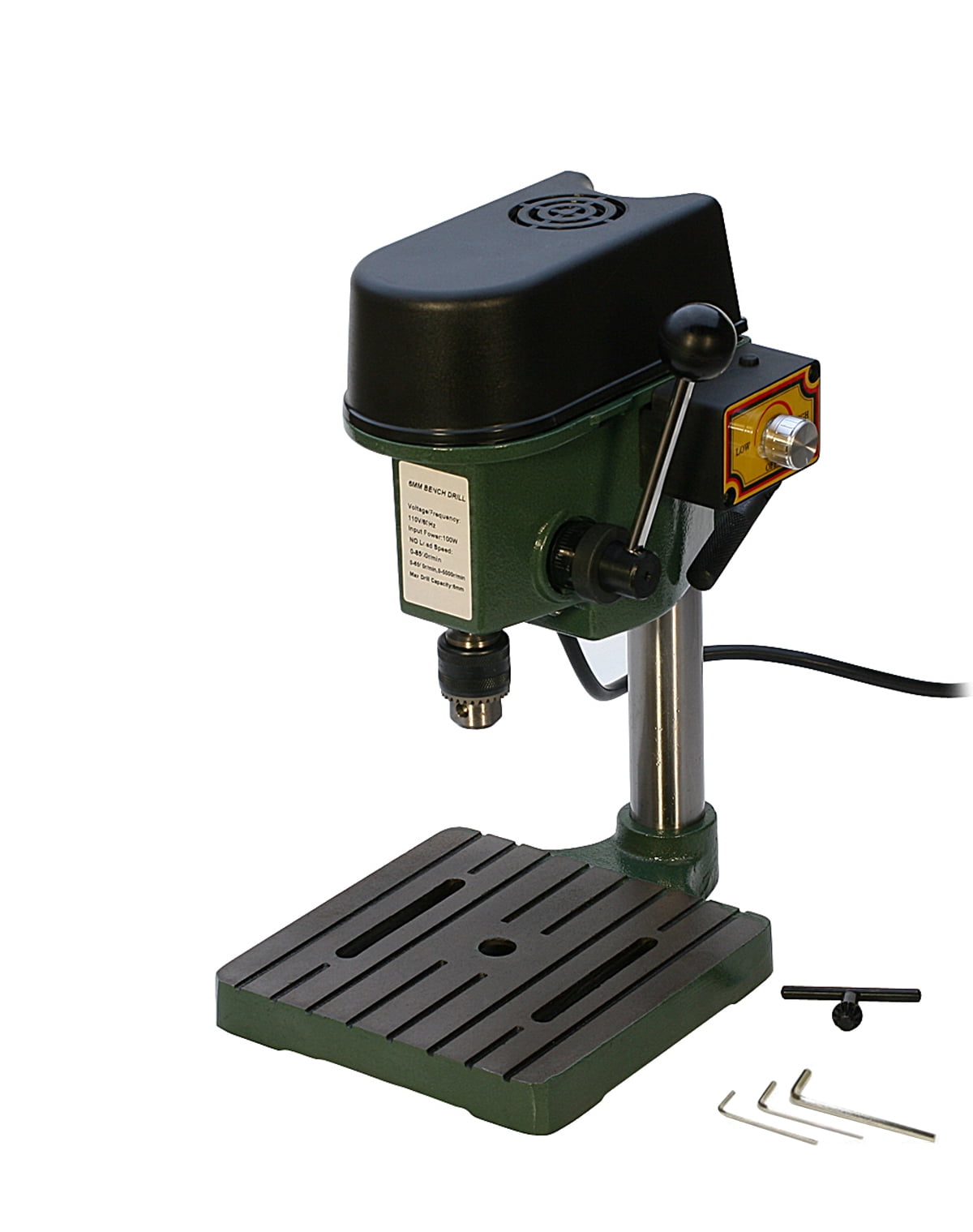 Mini Drill Press Compact Drill Presses Bench Jeweler Hobby 3-Speeds Max 8500 RPM