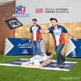 thumbnail image 4 of Play Platoon ACO Tournament Series Cornhole Bags Set of 8 - Pro Style Dual Sided Slick and Sticky Side Bean Bags for Corn Hole Toss Game - Competition Weight, Designed in USA - Black & Slate Blue, 4 of 7