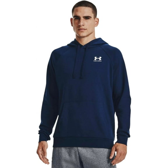 Under Armour Men's, UA Rival Fleece Cotton Hoodie Pullover, Navy, 3XL