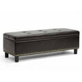 thumbnail image 2 of Baxton Studio Lucero Dark Brown Modern Ottoman, 2 of 7