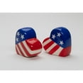 thumbnail image 4 of Ceramic American Flag Heart Salt and Pepper Shakers 2.5 Inch Patriotic Decor, 4 of 4