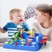 Kids Race Tracks for Boys Car Adventure Toys Gifts for Age 2 3 4 5 6 Year Old Boys Girls, Puzzle Car Tracks Playsets City Rescue Toy Preschool Educational Car Toys Games for Toddlers