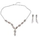 thumbnail image 2 of Conjunto De Aretes Colgantes Con Collar De Diamantes De Imitación, Conjunto De Joyería De Boda Nupcial De aleación, Brillante, Atemporal Para Mujer Para Fiesta, 2 of 7