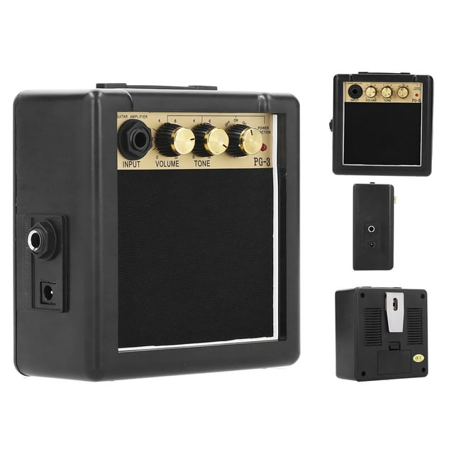 Portable Guitar Amplifier, Wear Resistant Volume Tone Control Guitar Amplifier Musical Instrument Accessories Metal Plastic for Guitarist for Stage Performance