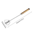 thumbnail image 1 of Fiudx Batidor Semiautomático de Acero Inoxidable, Funcionamiento Manual Sin Esfuerzo, Acero Inoxidable Apto para Uso Alimentario, Mezcla Rápida para Pasteles, Salsas y Masas, Esencial En La Cocina, F, 1 of 1