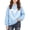 Blue, variant on Zorckvet Girls Hoodie Pullover Hoodie Long Sleeve Fleece Soft Ribbed Cuffs Pullover Hoodie Fleece Sweatshirt Hooded Sweatshirt