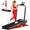 deep black, variant on 4-in-1 Foldable Walking Pad with 10% Incline, 2.5 HP Under Desk Treadmill for Home Office, 300 lb Capacity