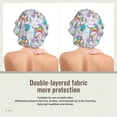 thumbnail image 2 of Pofeuu Unicorn DoingYoga Print Silk Bonnet for Sleeping, Satin Hair Bonnets, Soft Elastic Band Silk Sleep Cap, Hair Wrap, 2 of 6