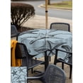 thumbnail image 5 of Outdoor Tablecloth with Umbrella Hole for Patio/Picnic/Party/Camping, Teal Blue Starfish Waterproof Table Cloth Square Cover Washable, Coastal Ocean Summer Sea Nautical (60"x 60"), 5 of 8